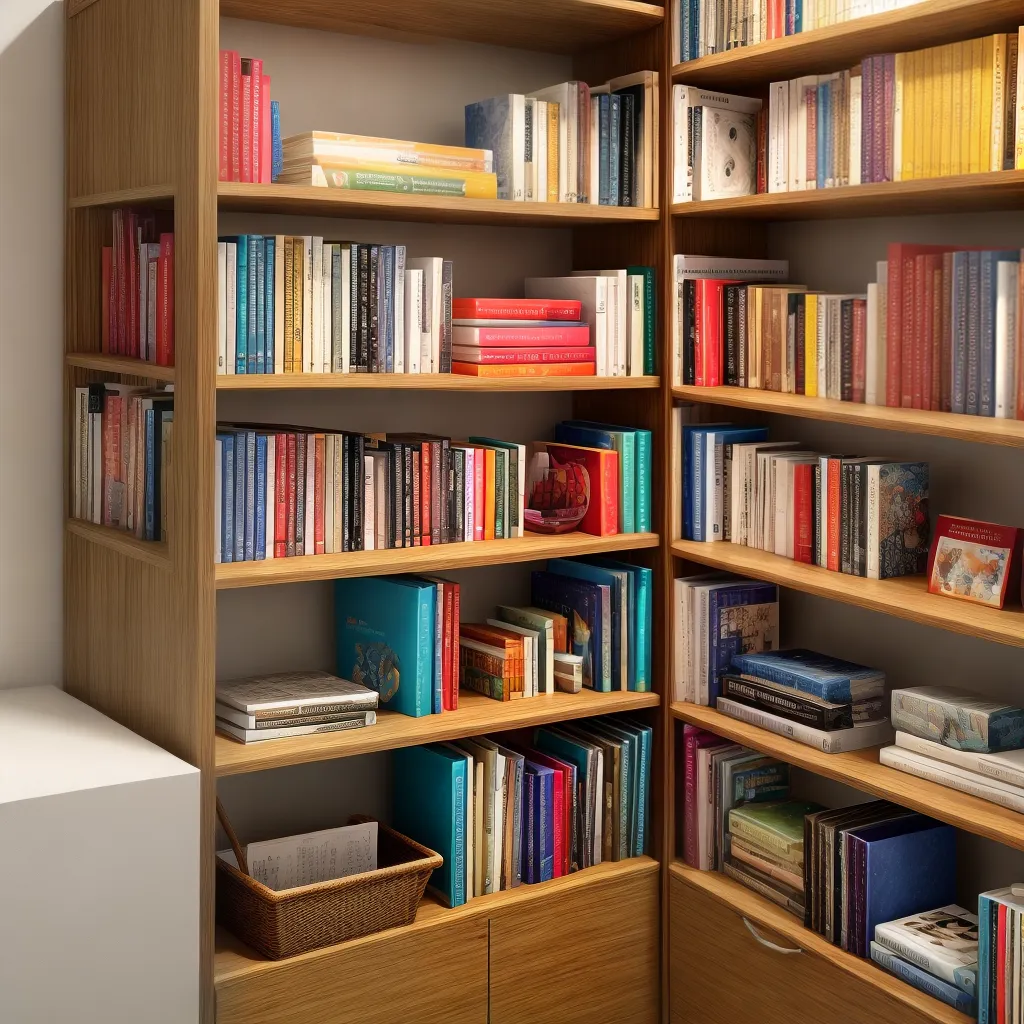 estante organizada livros cores estante organizada livros cores