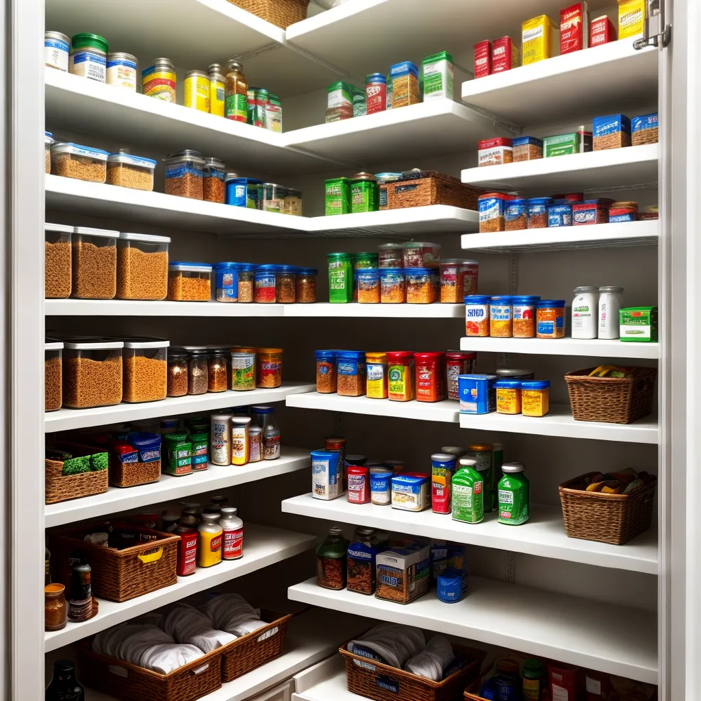 despensa organizada alimentos protecao