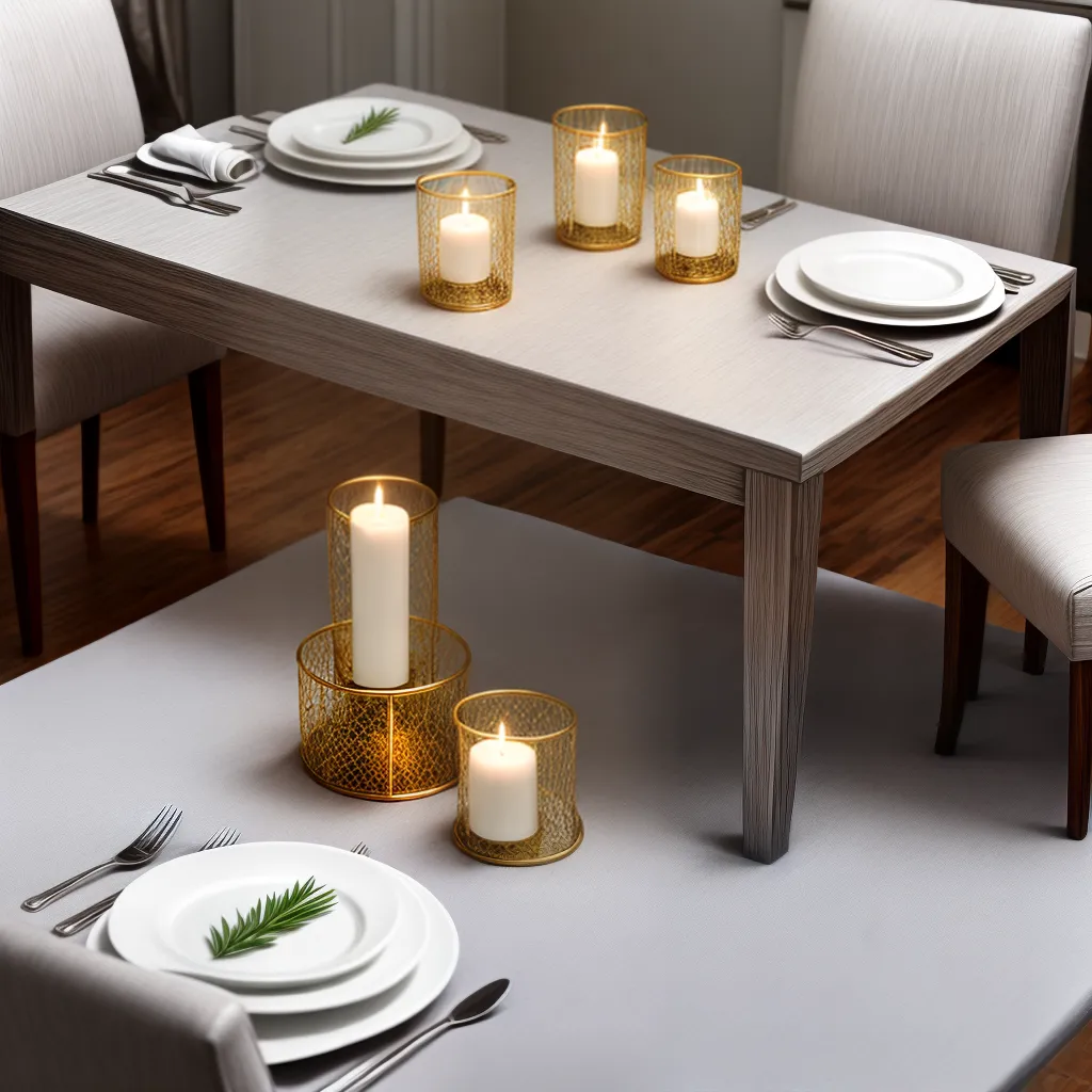 mesa jantar romantica candlelight