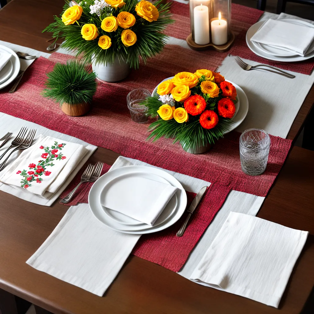 mesa junina placemats tipicos