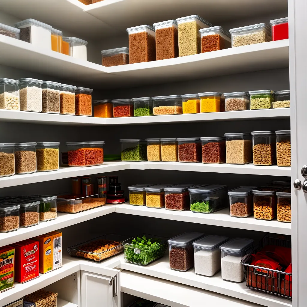 despensa organizada alimentos secos