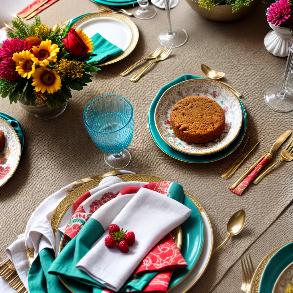 mesa junina colorida placemats
