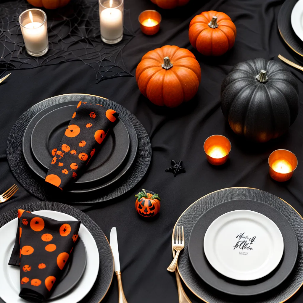 mesa halloween placemats tematicos 1