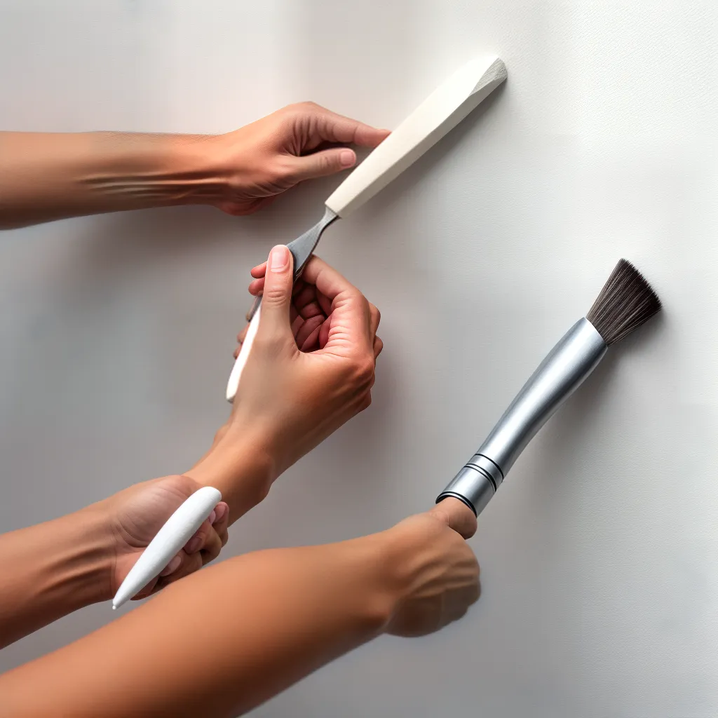mao aplicando gesso parede mao aplicando gesso parede