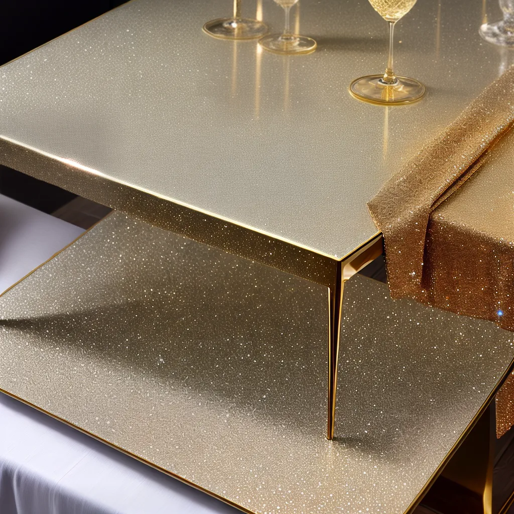mesa jantar luxo brilho gemas