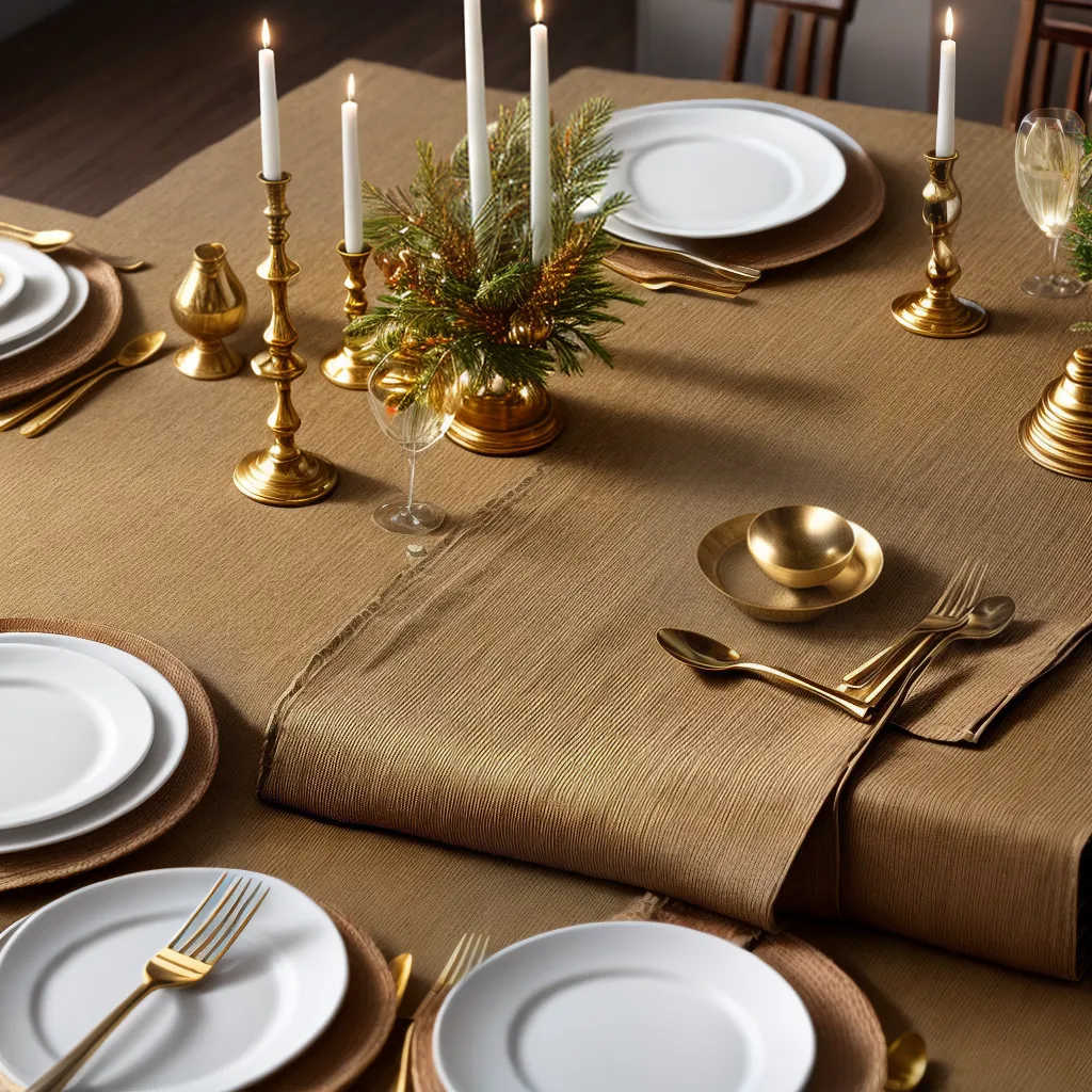 mesa religiosa sousplats elegantes