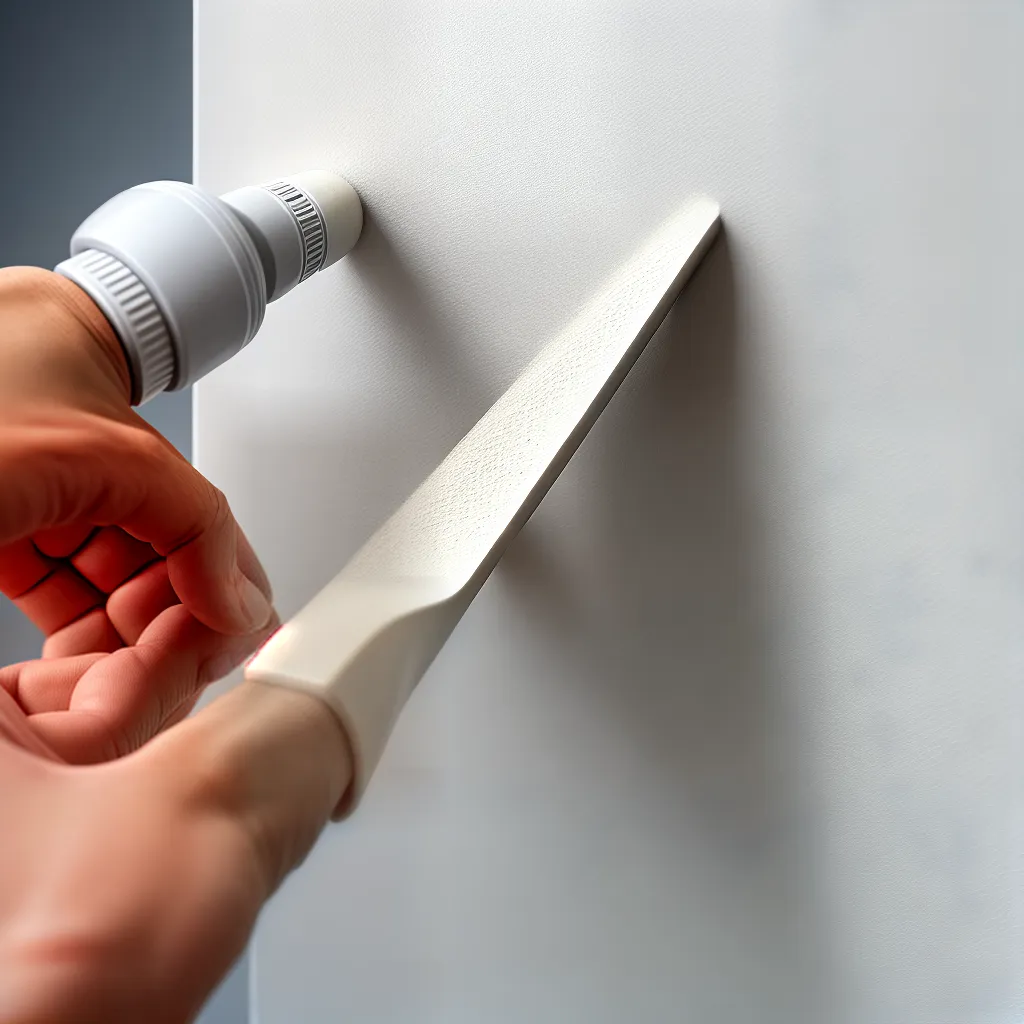 aplicacao putty mao gesso