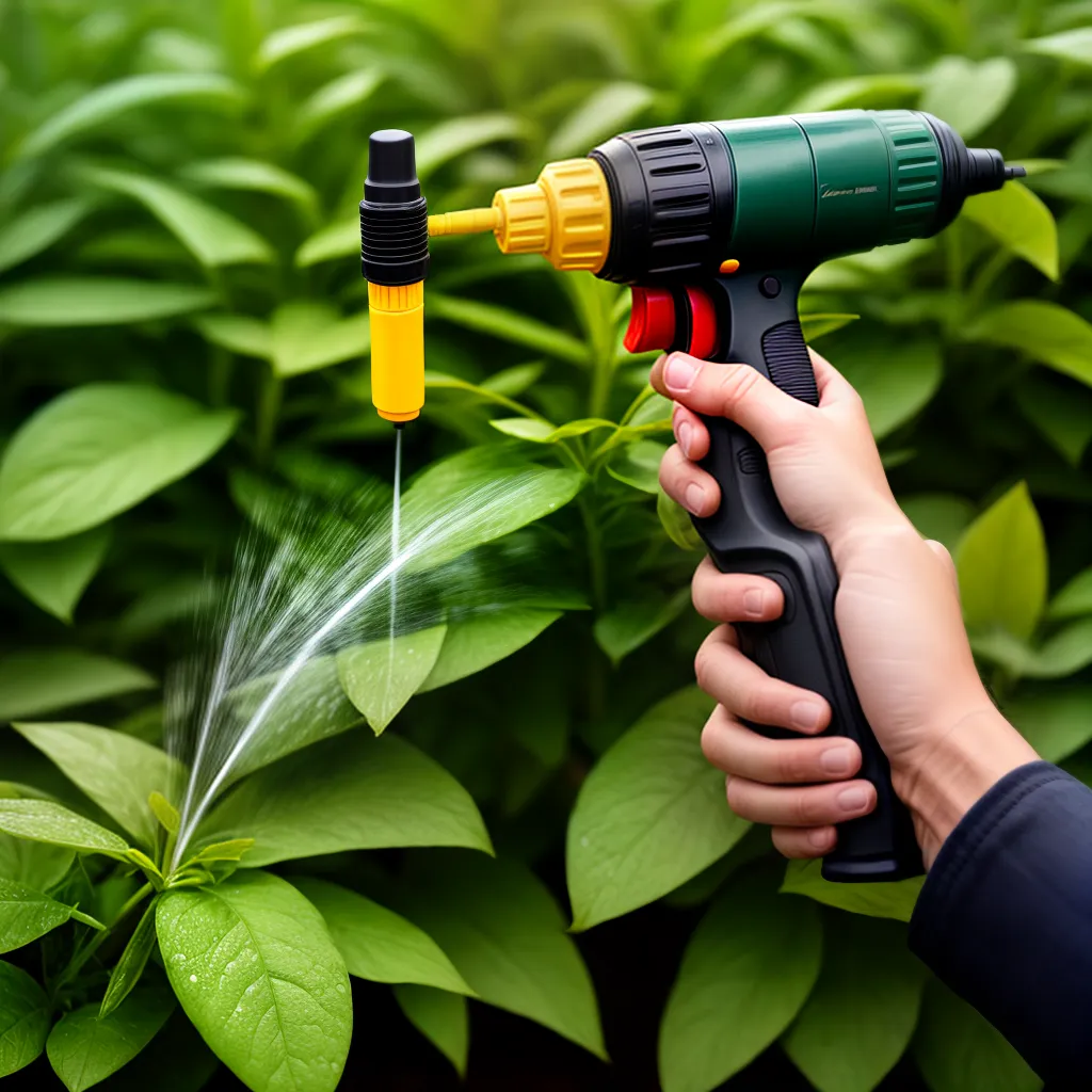 inseticida mao spray planta