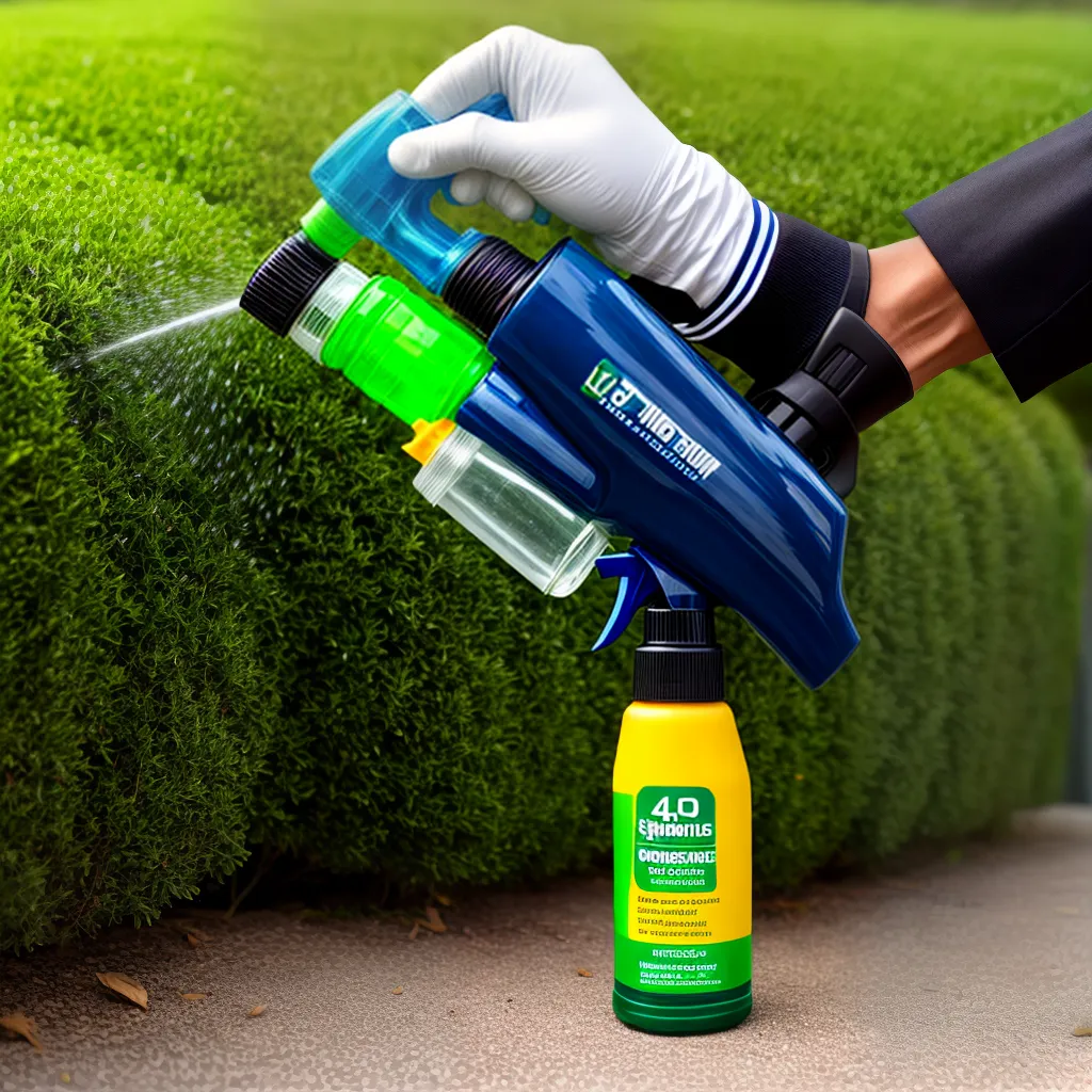 mao luva spray folha pragas