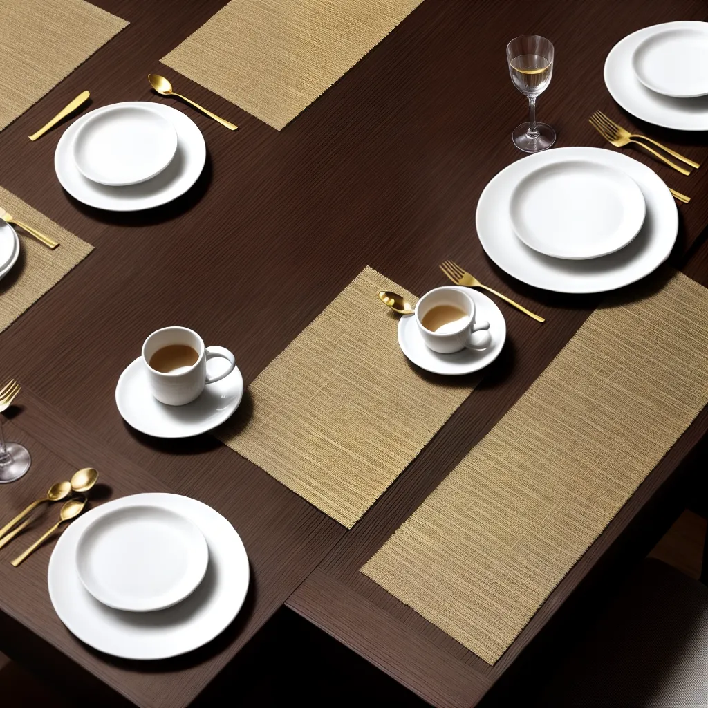 mesa jantar placemats criativos sofisticados