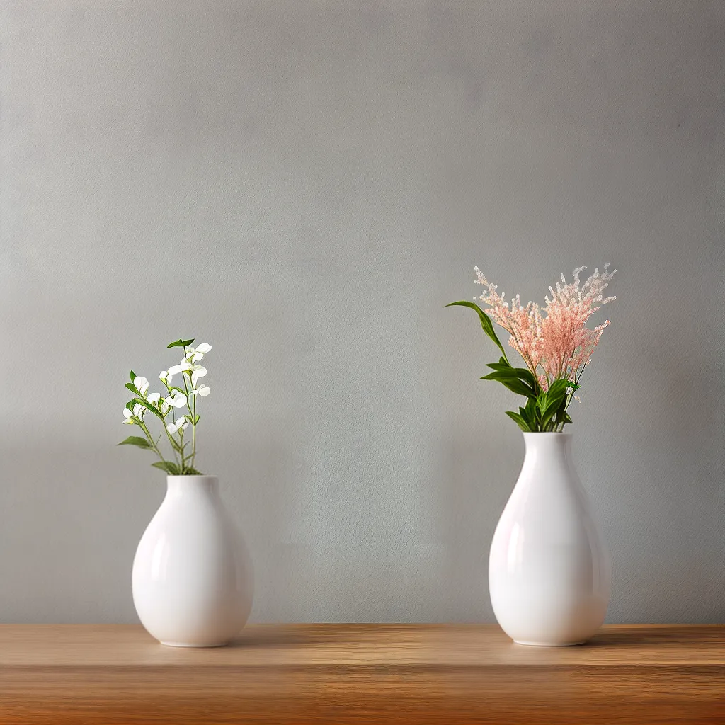 vaso ceramica branco flor rosa