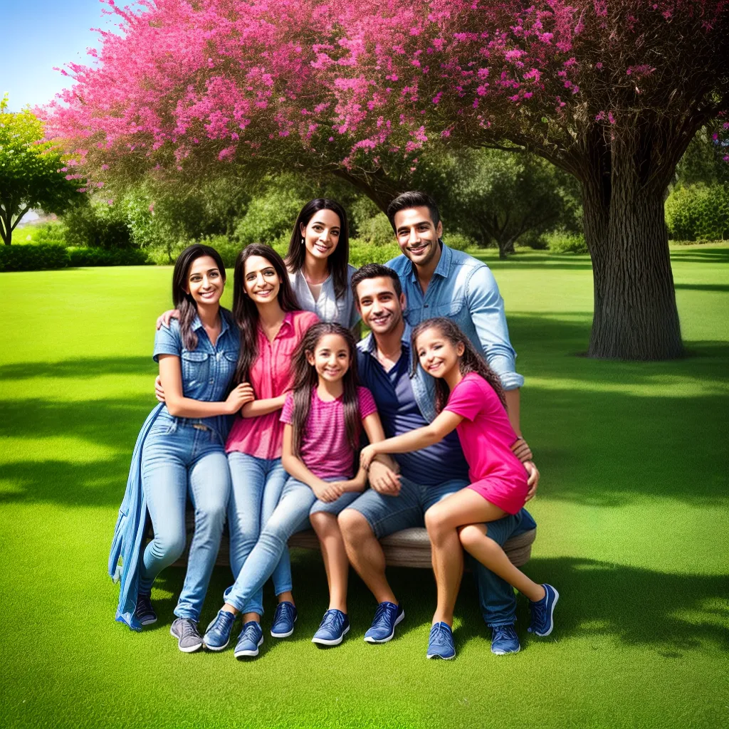 familia italiana sorriso bebe parque