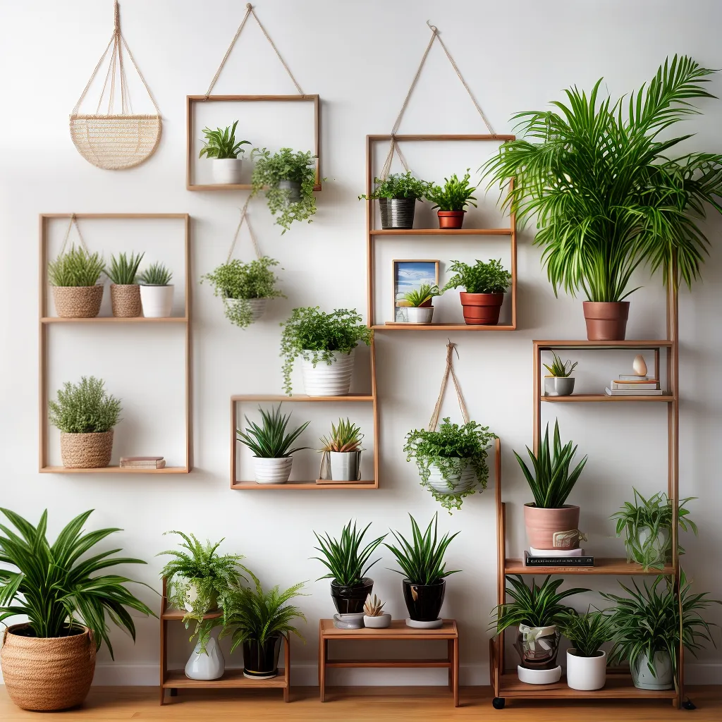 decoracao parede macrame plantas arte