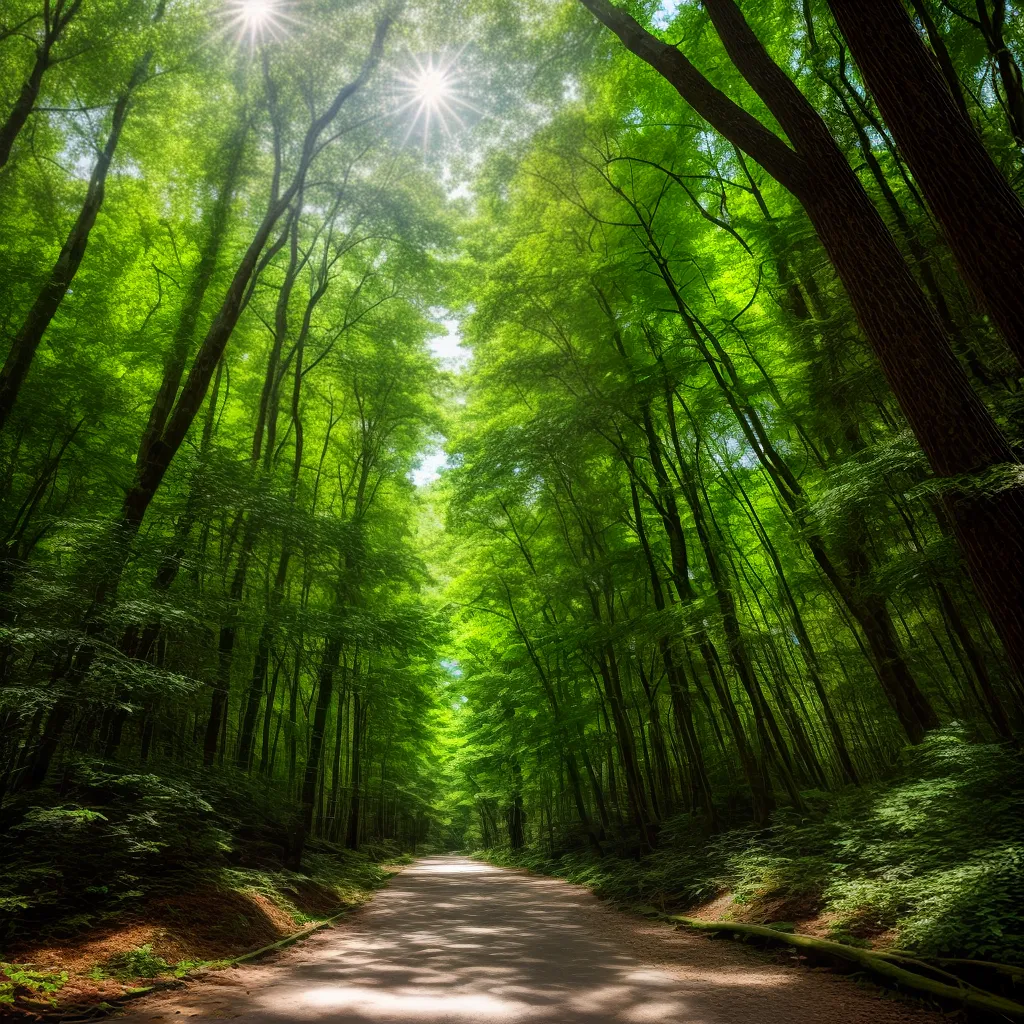 floresta luz sol natureza harmonia