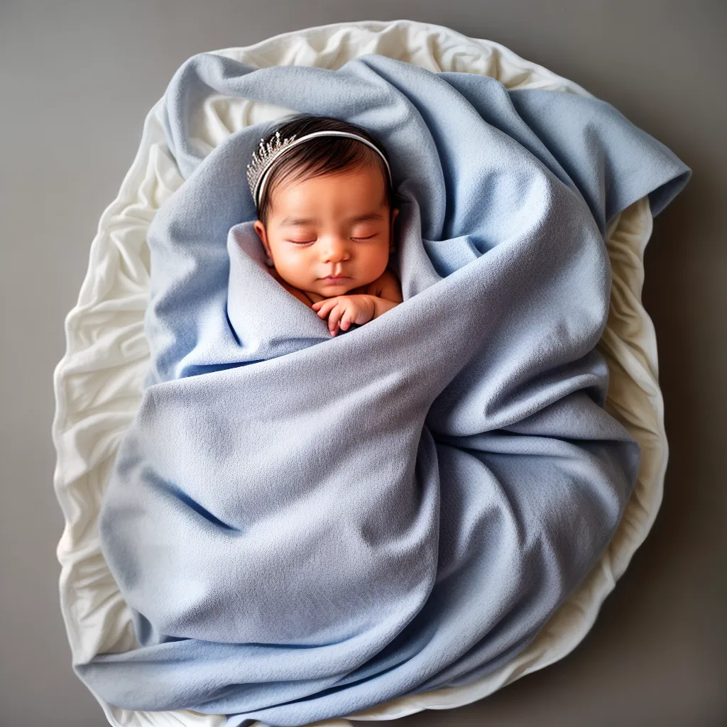 coroa real bebe manta pastel