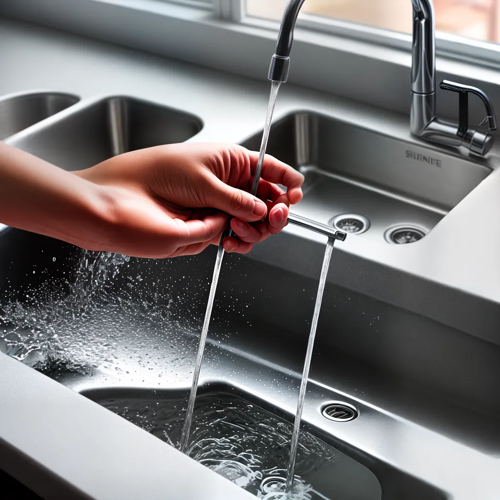 pia faucet mao squeegee economia agua