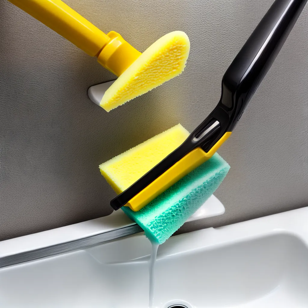 limpador pia esponja squeegee