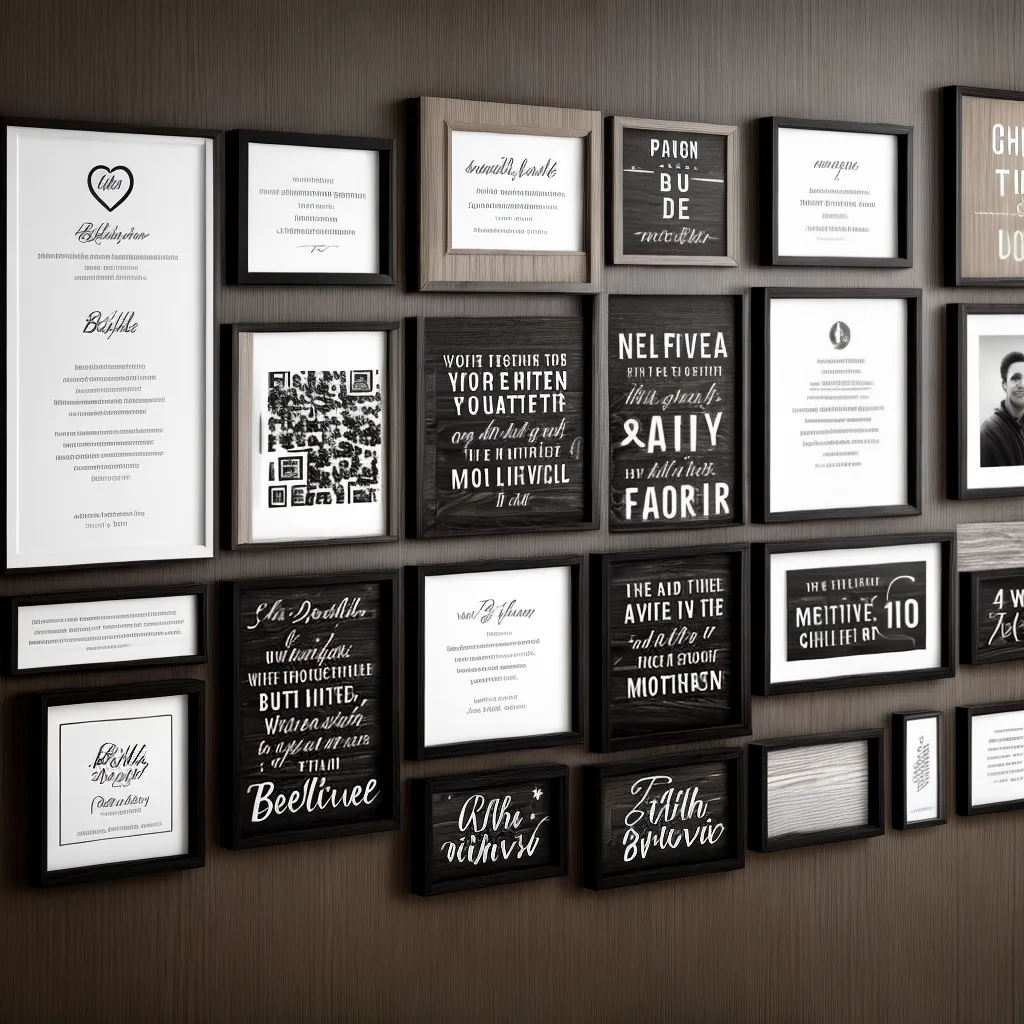 placas motivacionais preto branco