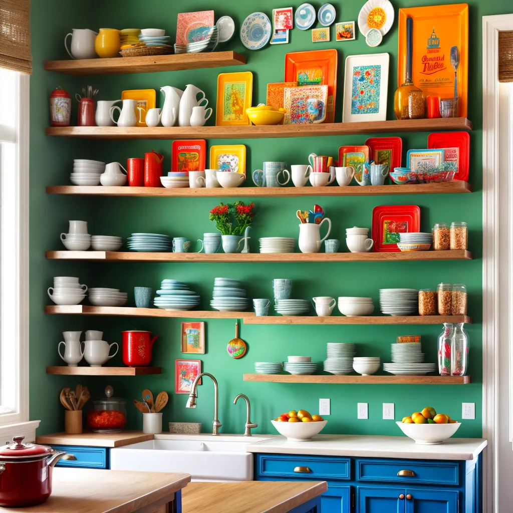 parede cozinha decoracao colorida