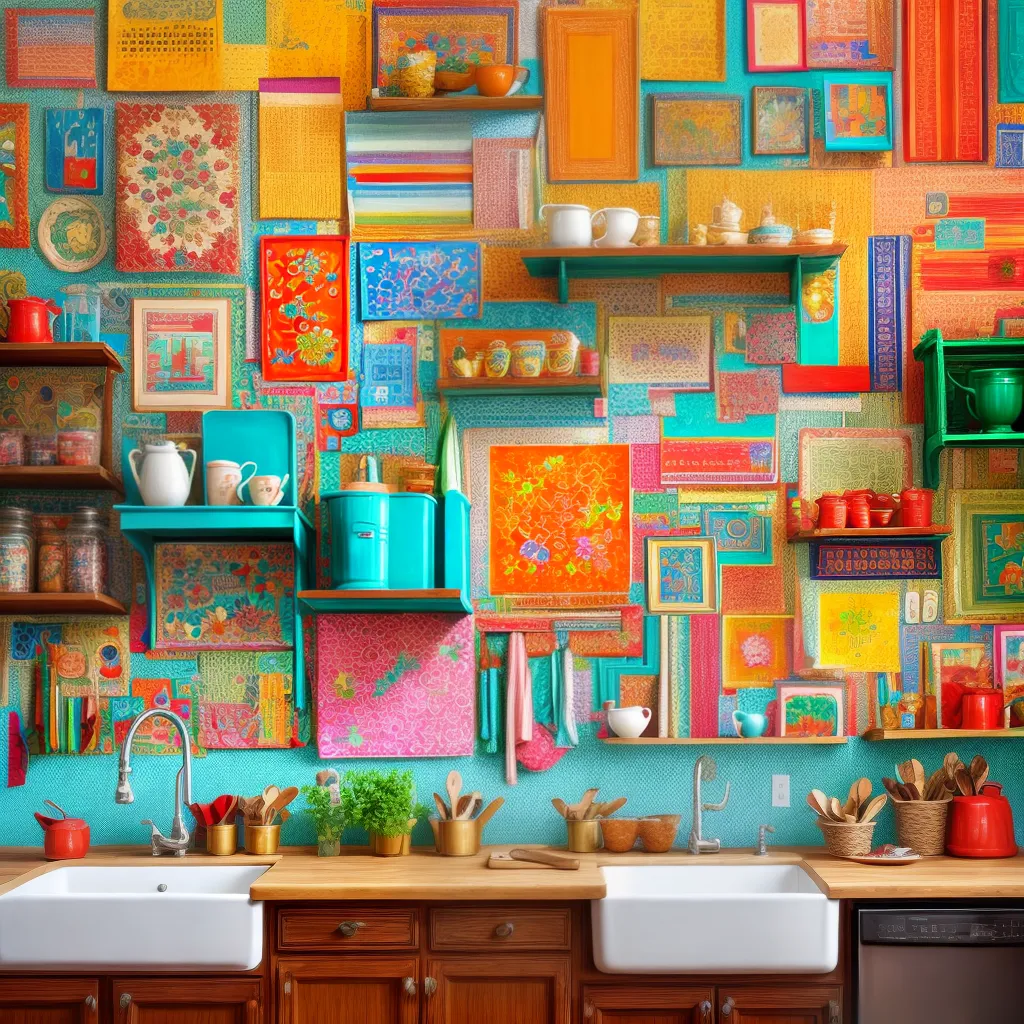 decoracao cozinha colorida divertida