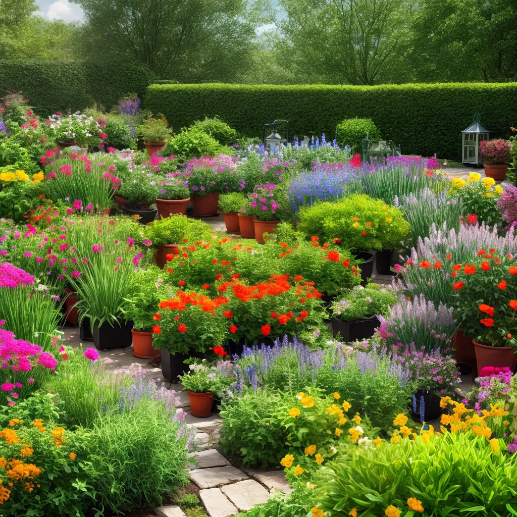 jardim organizado prateleiras plantas