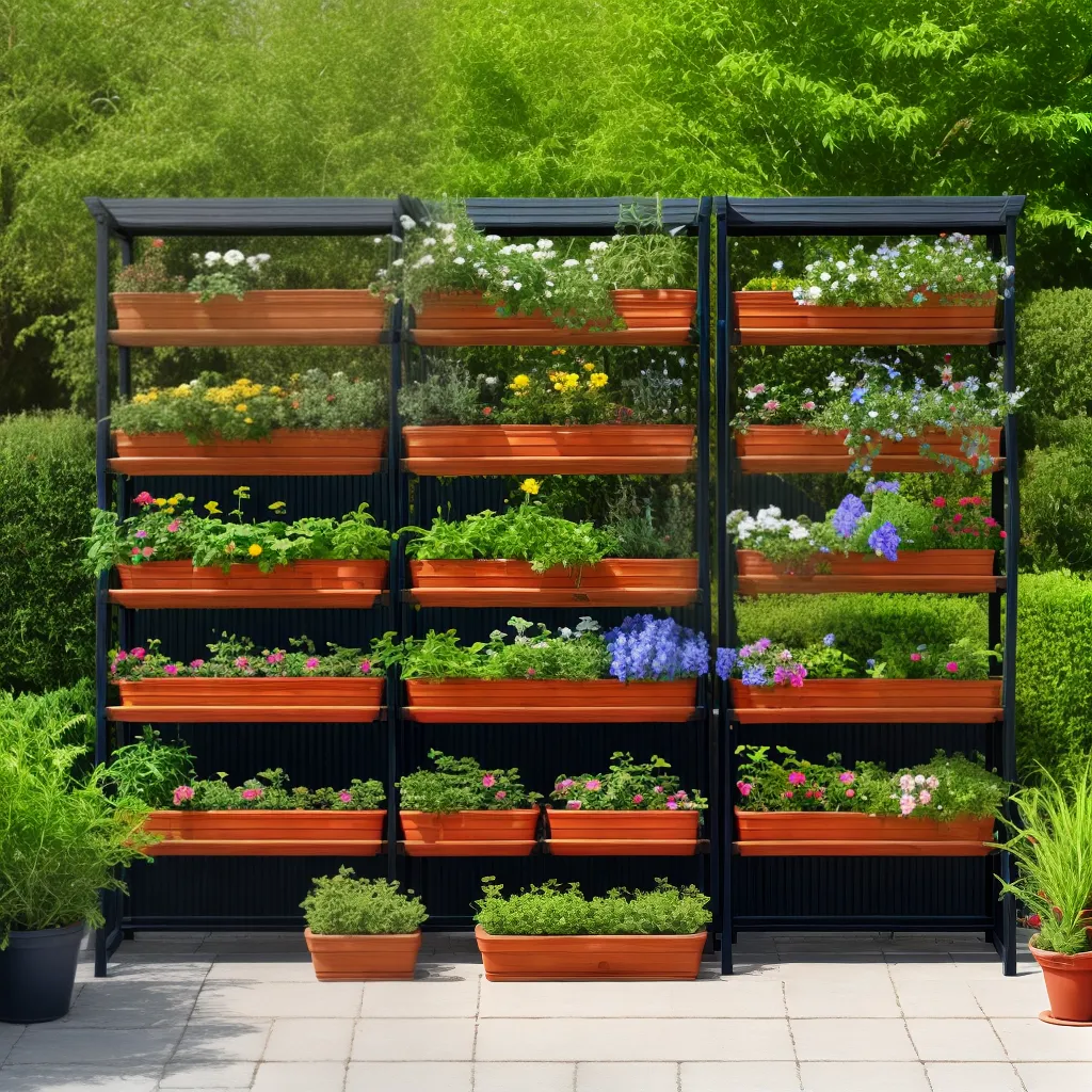 jardim organizado prateleiras plantas 1