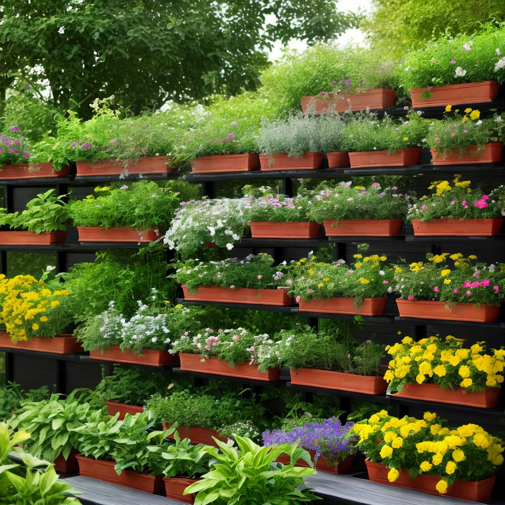 jardim organizado prateleiras plantas 4