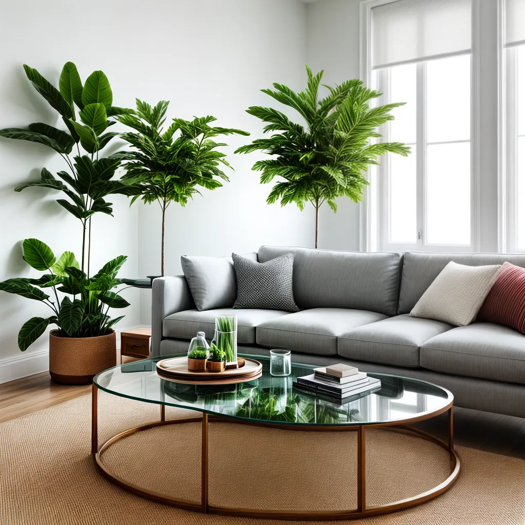 sala elegante mesa vidro plantas sala elegante mesa vidro plantas