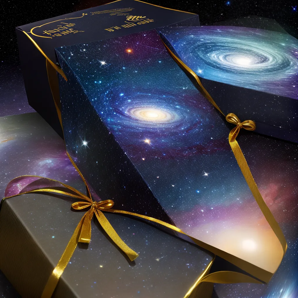 caixa presente celestial estrelas caixa presente celestial estrelas