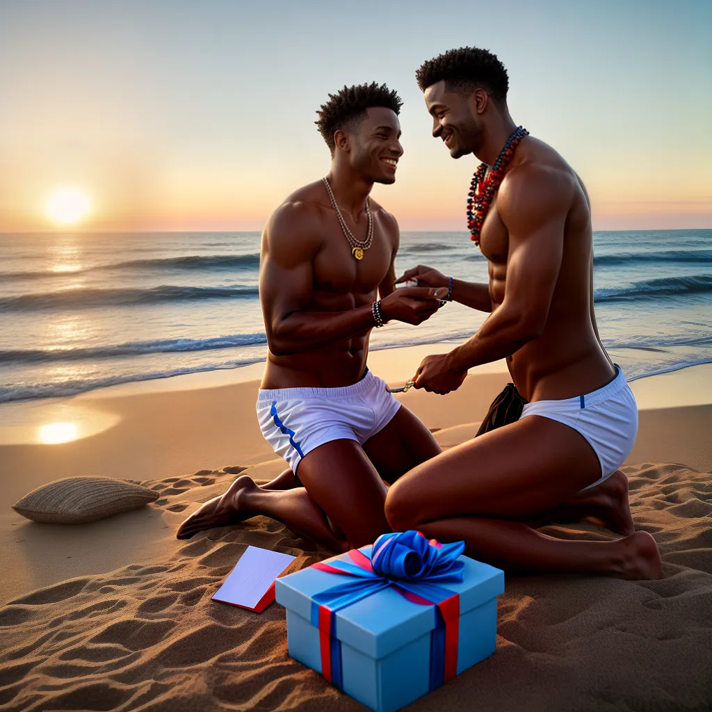 casal praia por do sol presentes
