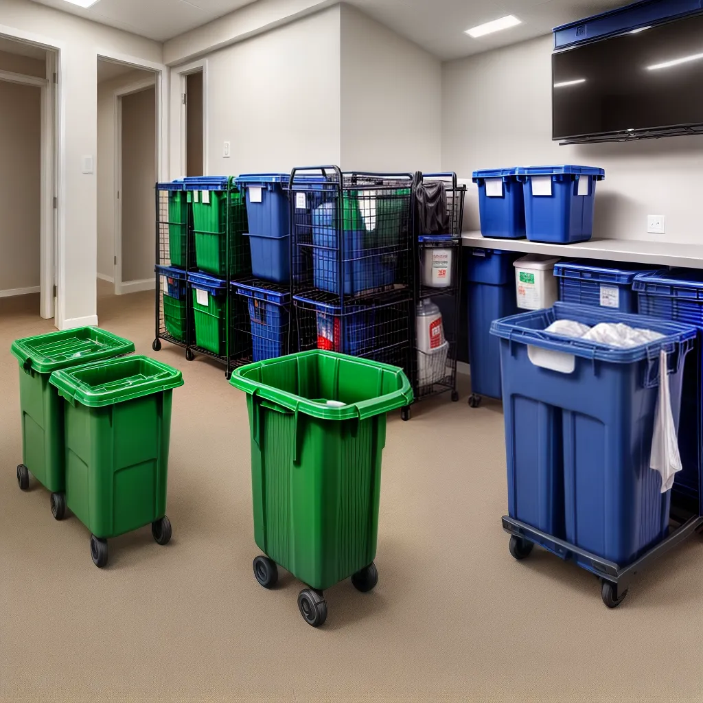 area organizada bins sacos