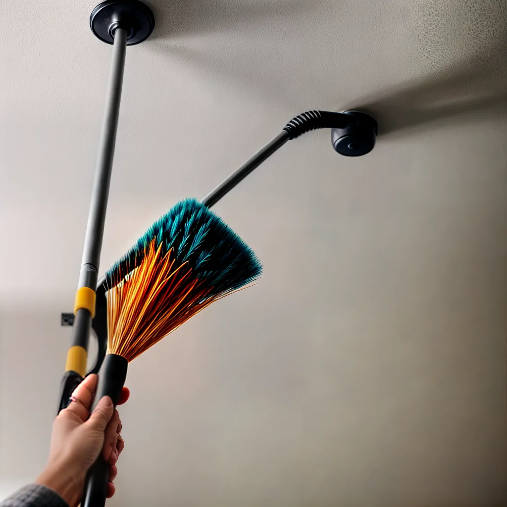 limpeza ventilador teto broom
