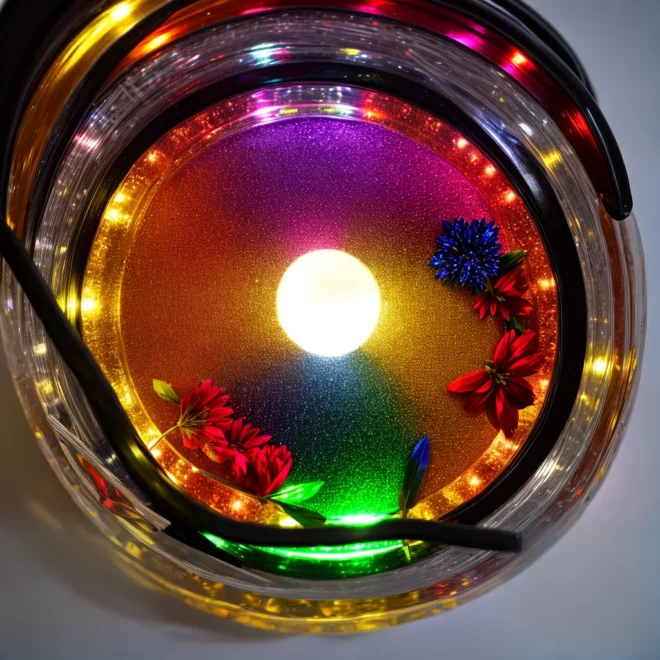 ring light decoracoes coloridas