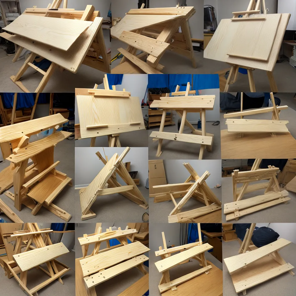 diy easel guia passo a passo