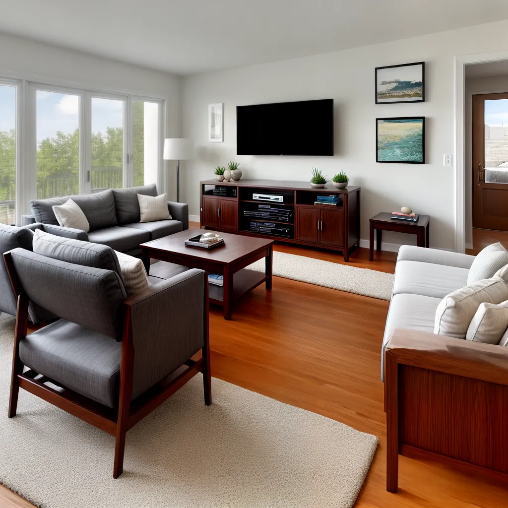 sala moderna tv elegante