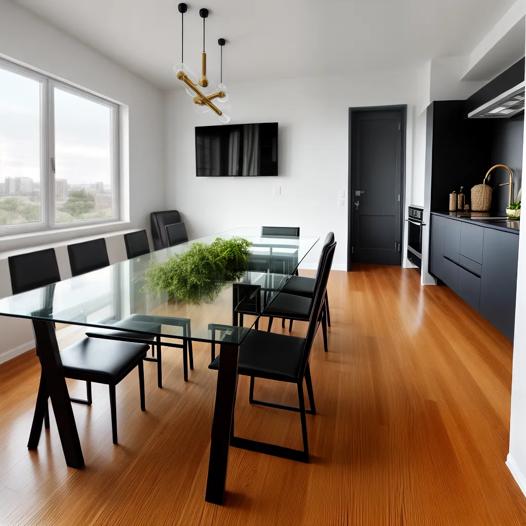 sala jantar moderna mesa vidro cavaletes sala jantar moderna mesa vidro cavaletes