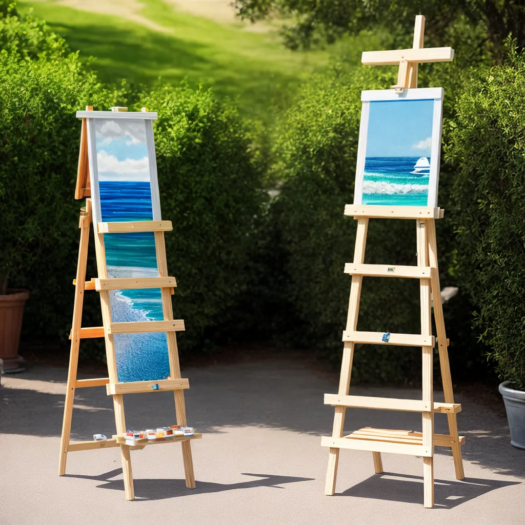 easel madeira protecao pintura ar livre