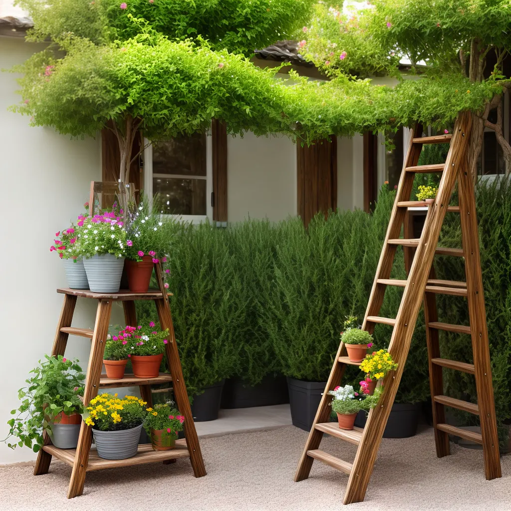 escada madeira cavaletes decoracao rustica