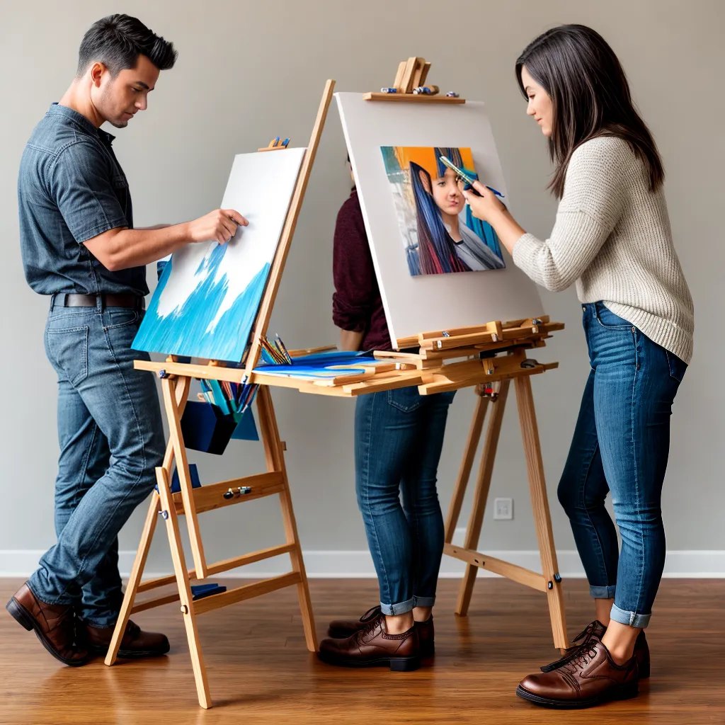 easel dobravel portatil easel tradicional desvantagens