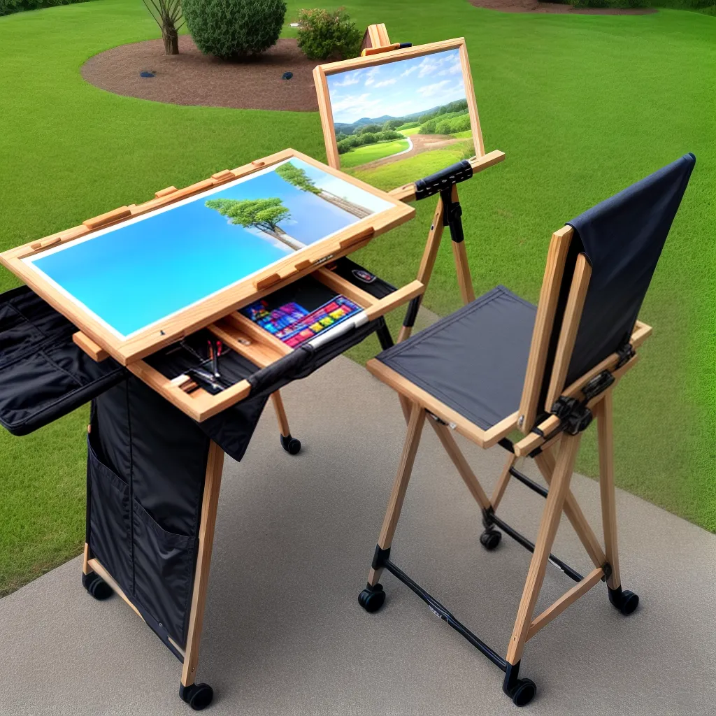 easel portatil ajustavel artista