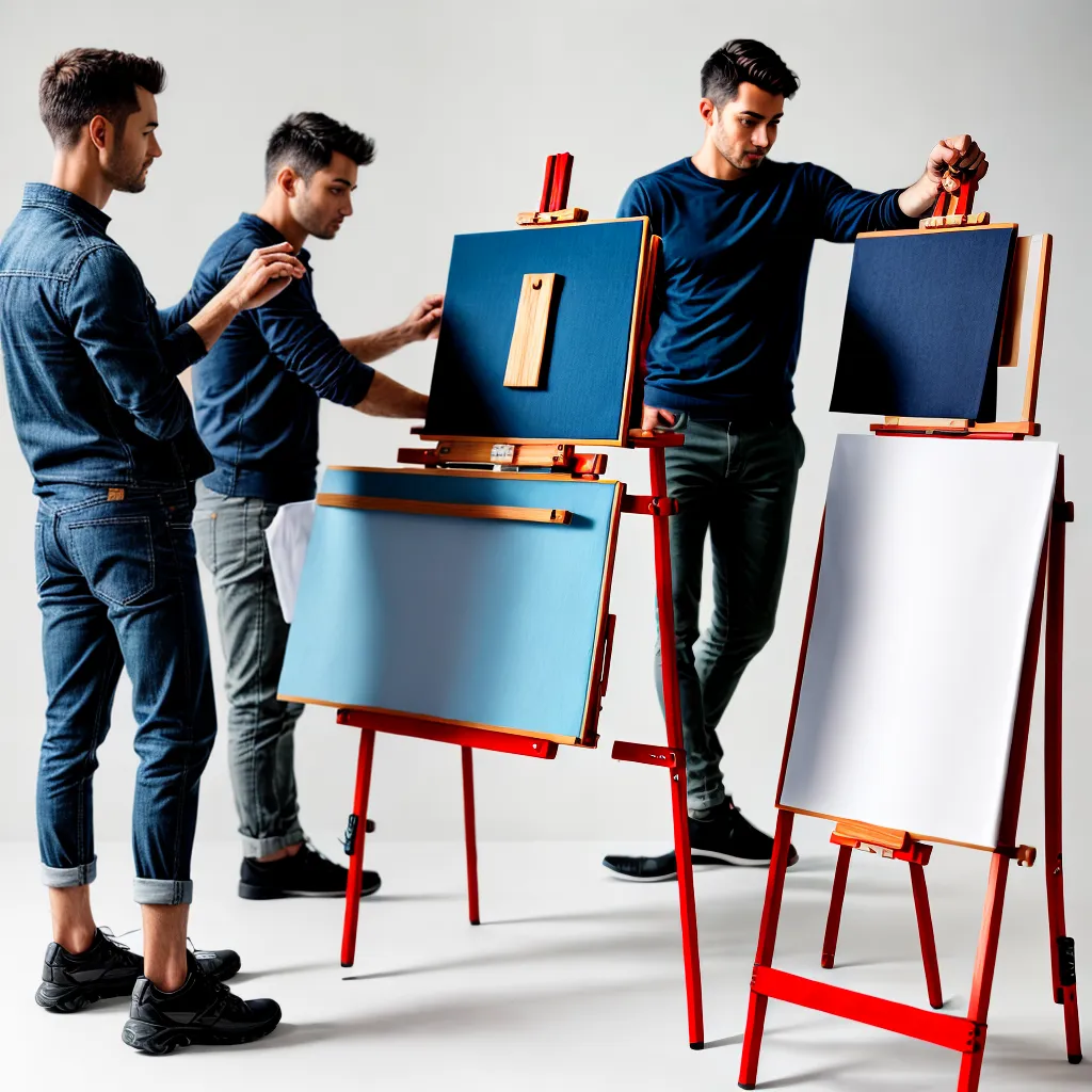 easel dobravel portatil vs tradicional