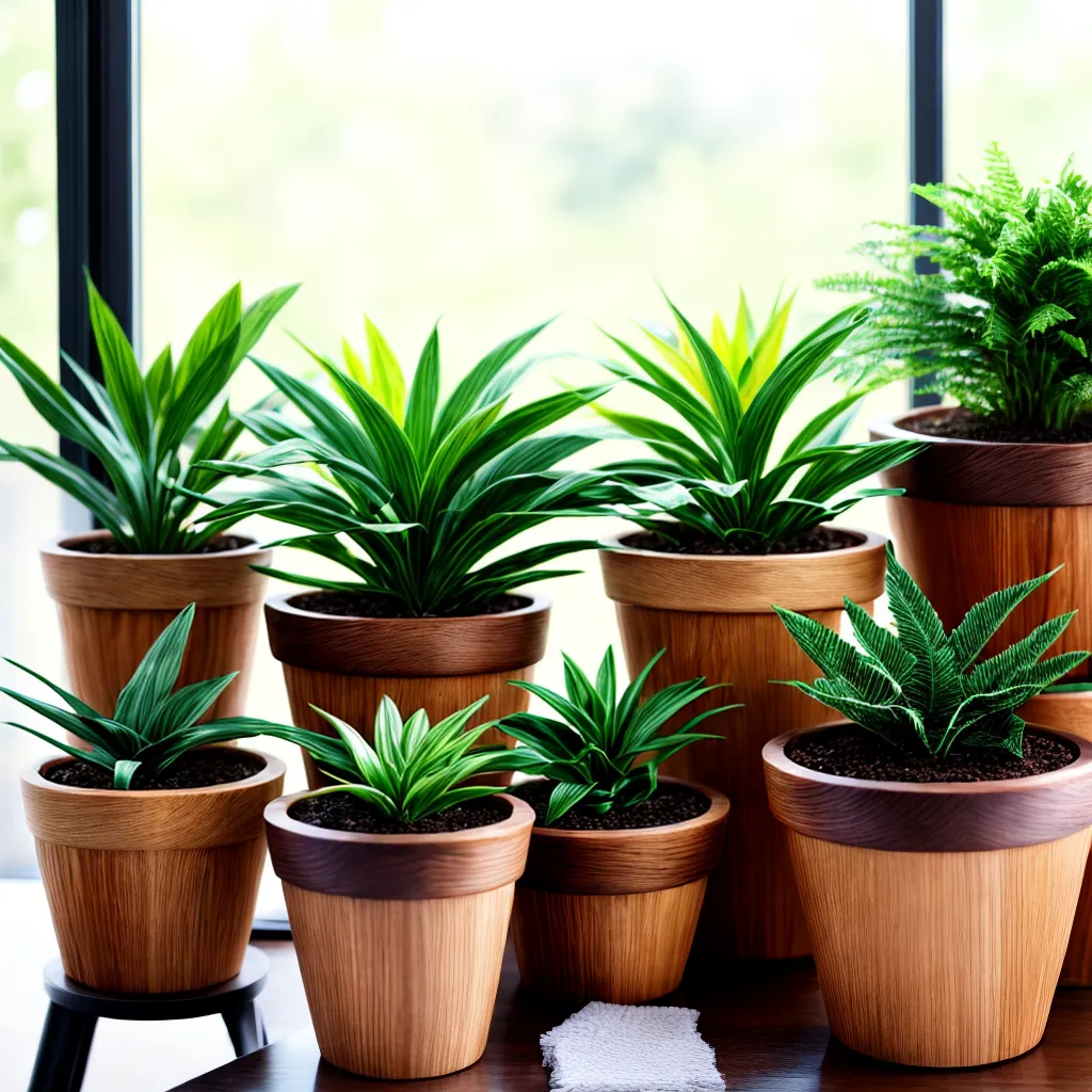 suporte plantas madeira verde sol