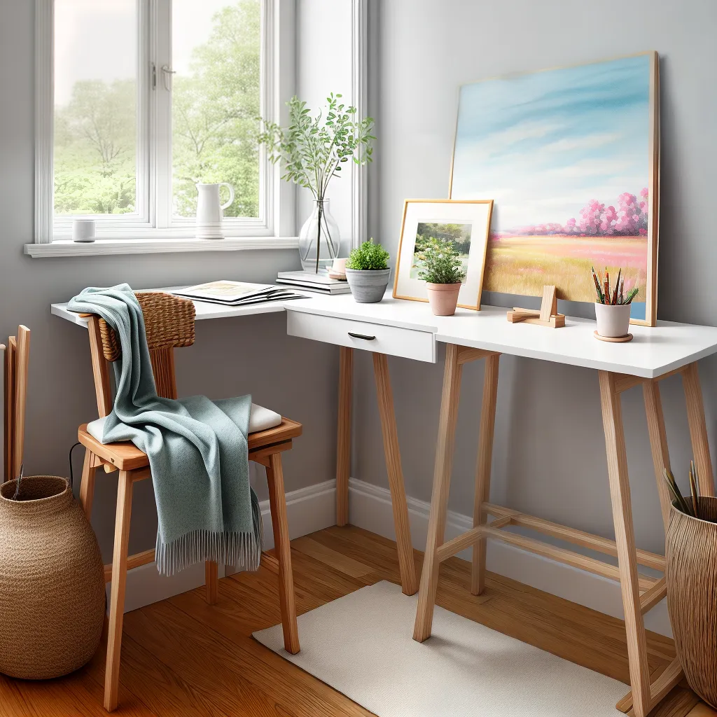 easel pintura agua janela serenidade