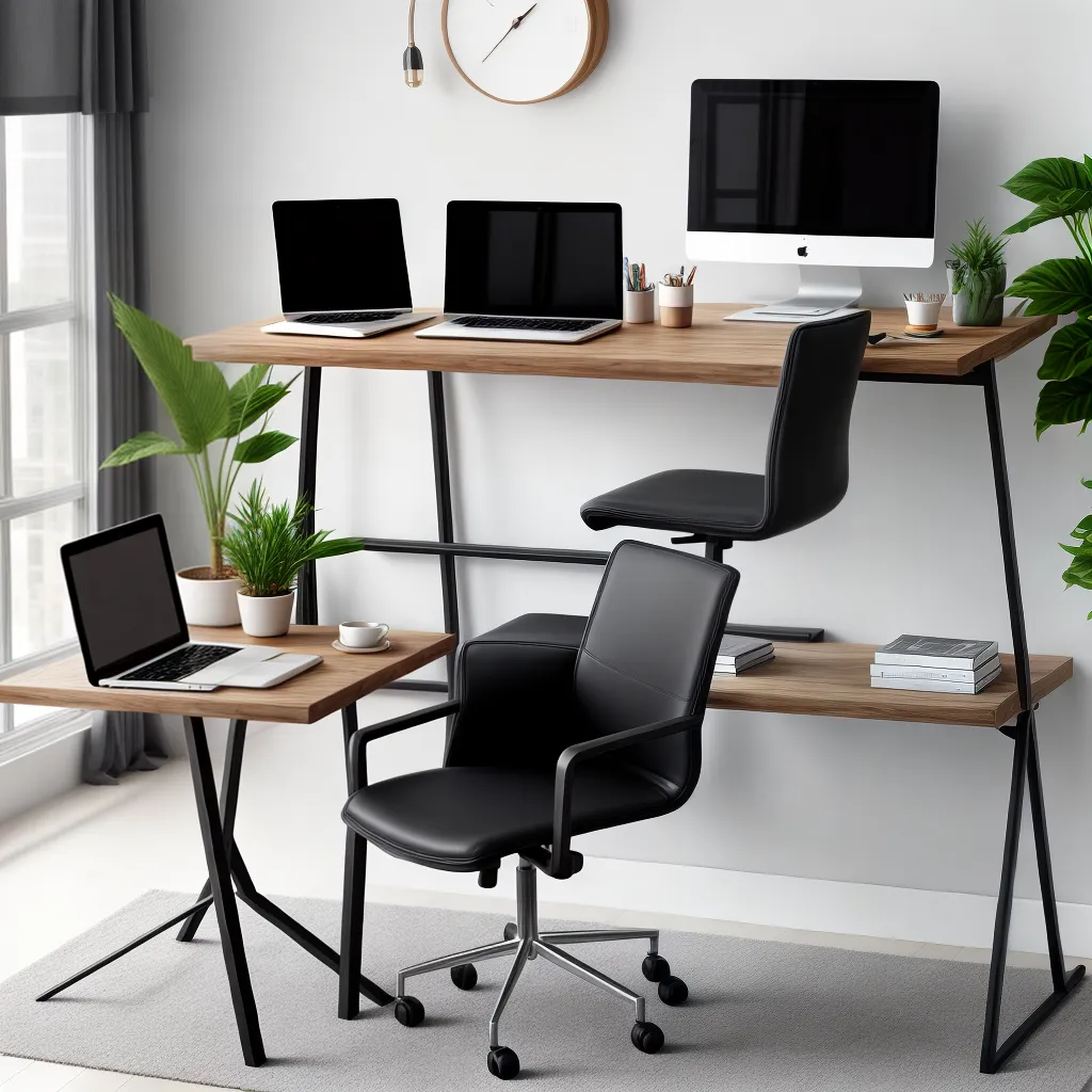 mesa escritorio moderna cavaletes metal