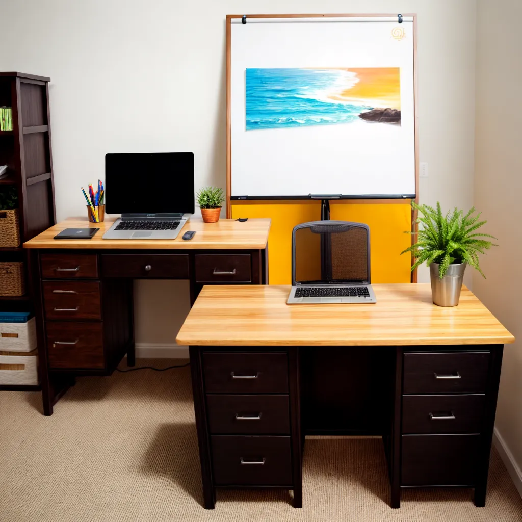 escritorio organizado easels whiteboard sketchpad