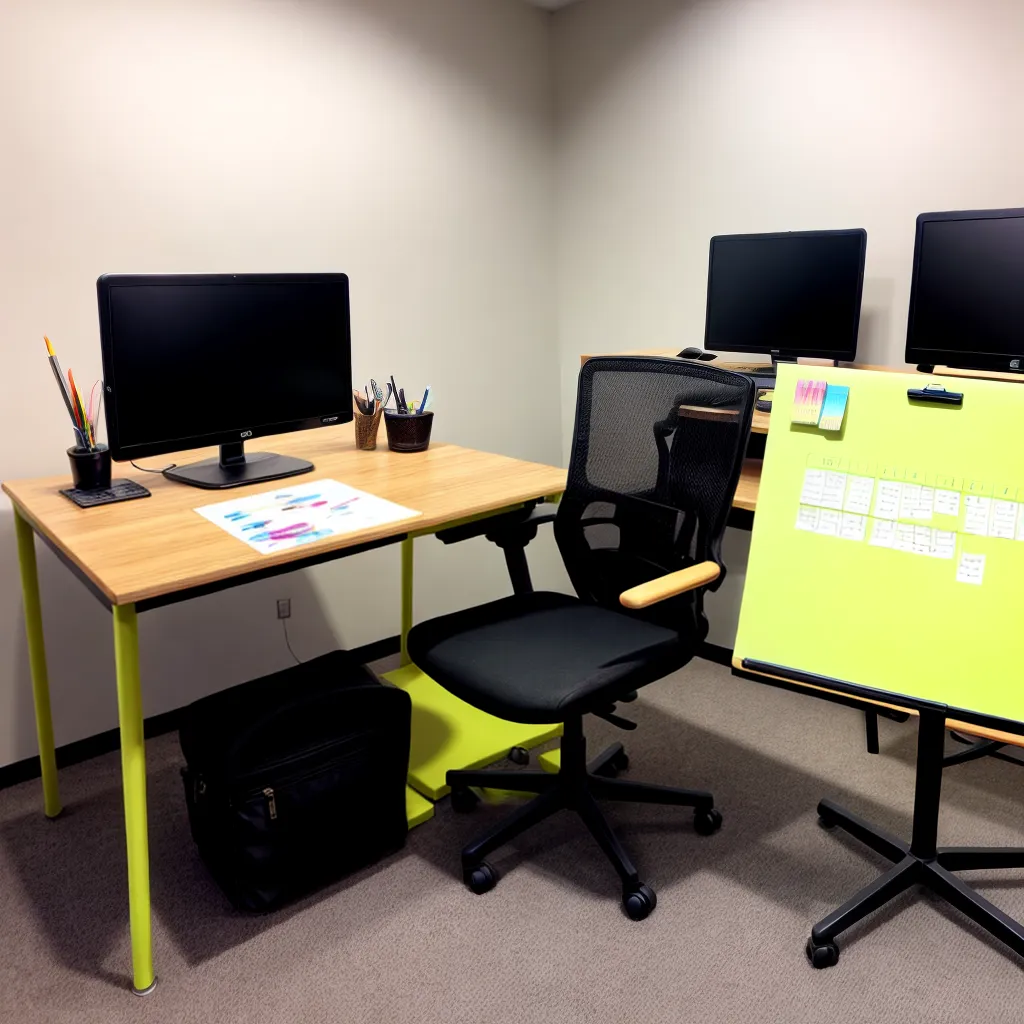 escritorio organizado easels criatividade