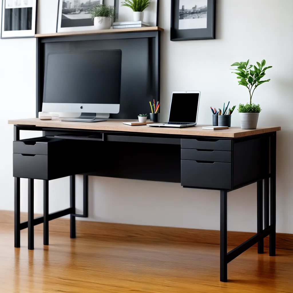 mesa cavaletes modernos escritorio