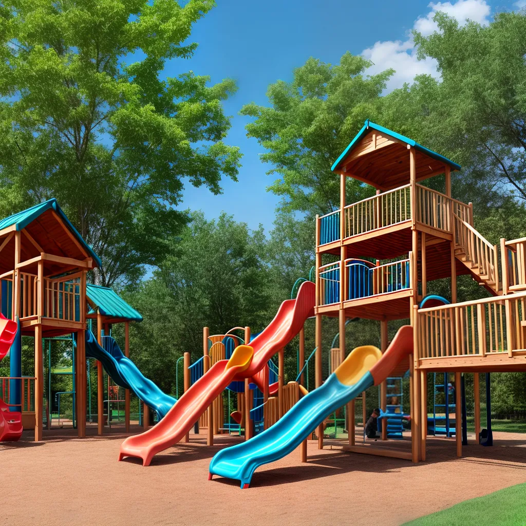 construcao playground coletivo criancas adultos