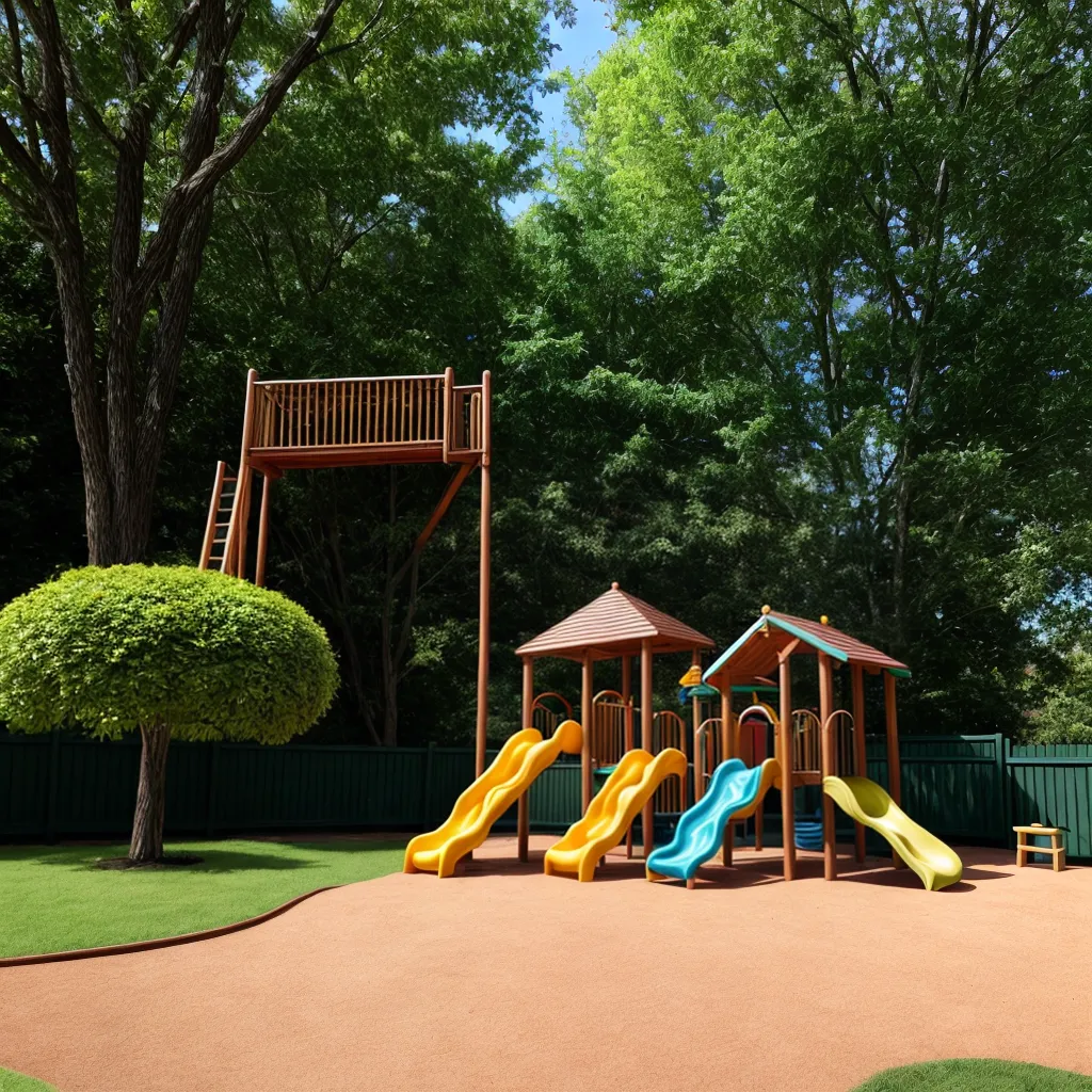 playground jardim divertido criancas