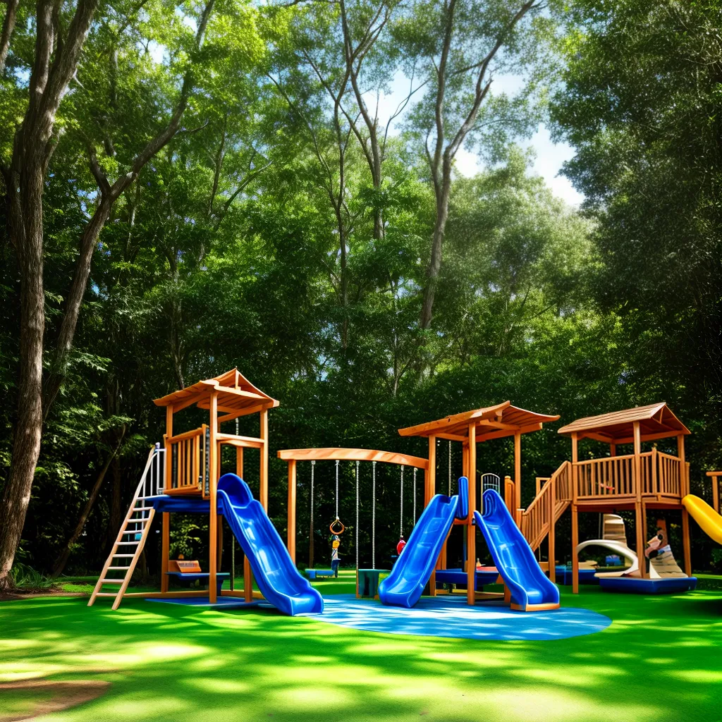 playground colorido jardim infantil